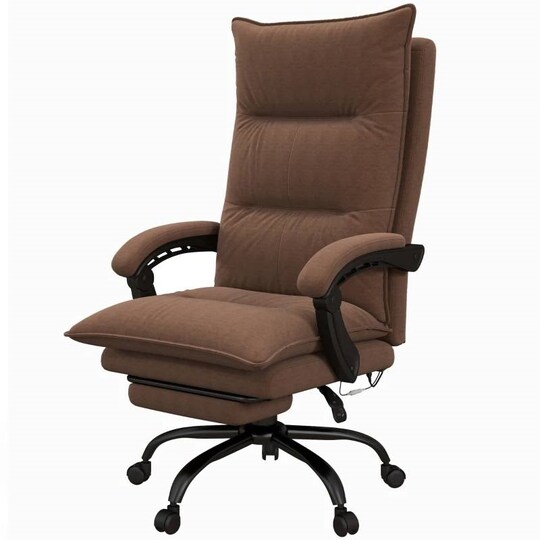 Double Padded Executive Massage Heated Office Chair with Remote Control Lumbar Heating and Footrest, Color: Brown | Michaels Double Padded Executive Massage Heated Office Chair with Remote Control Lumbar Heating and Footrest, Color: Brown | Michaels